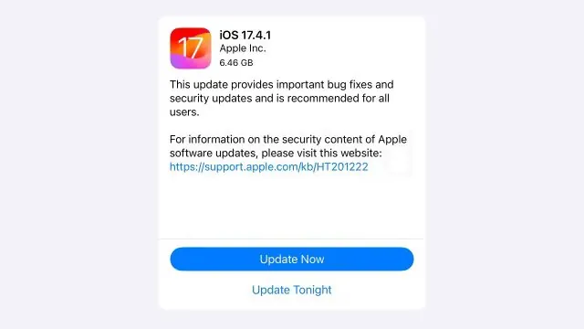 苹果官方重新发布ios1741更新暂时没有通过ota方式推送升级