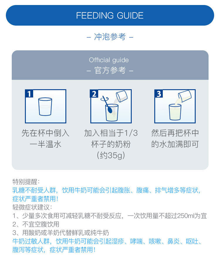 蓝胖子奶粉冲泡比例图片