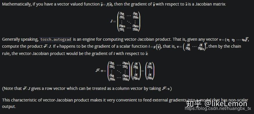 vector-Jacobian product 解释 ---- pytorch autograd - 知乎