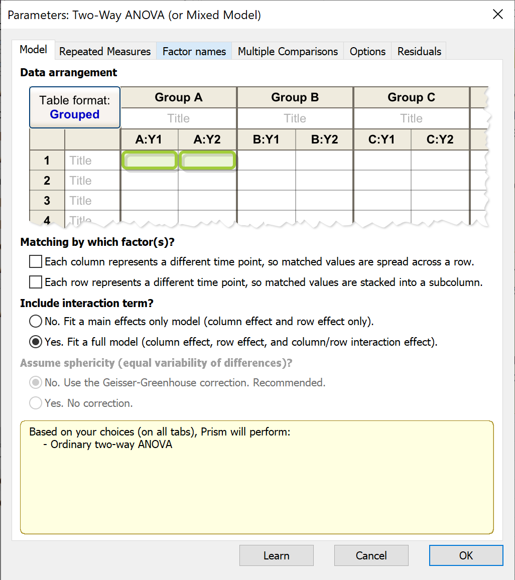 GraphPad Prism 双因素方差分析.3 - 知乎
