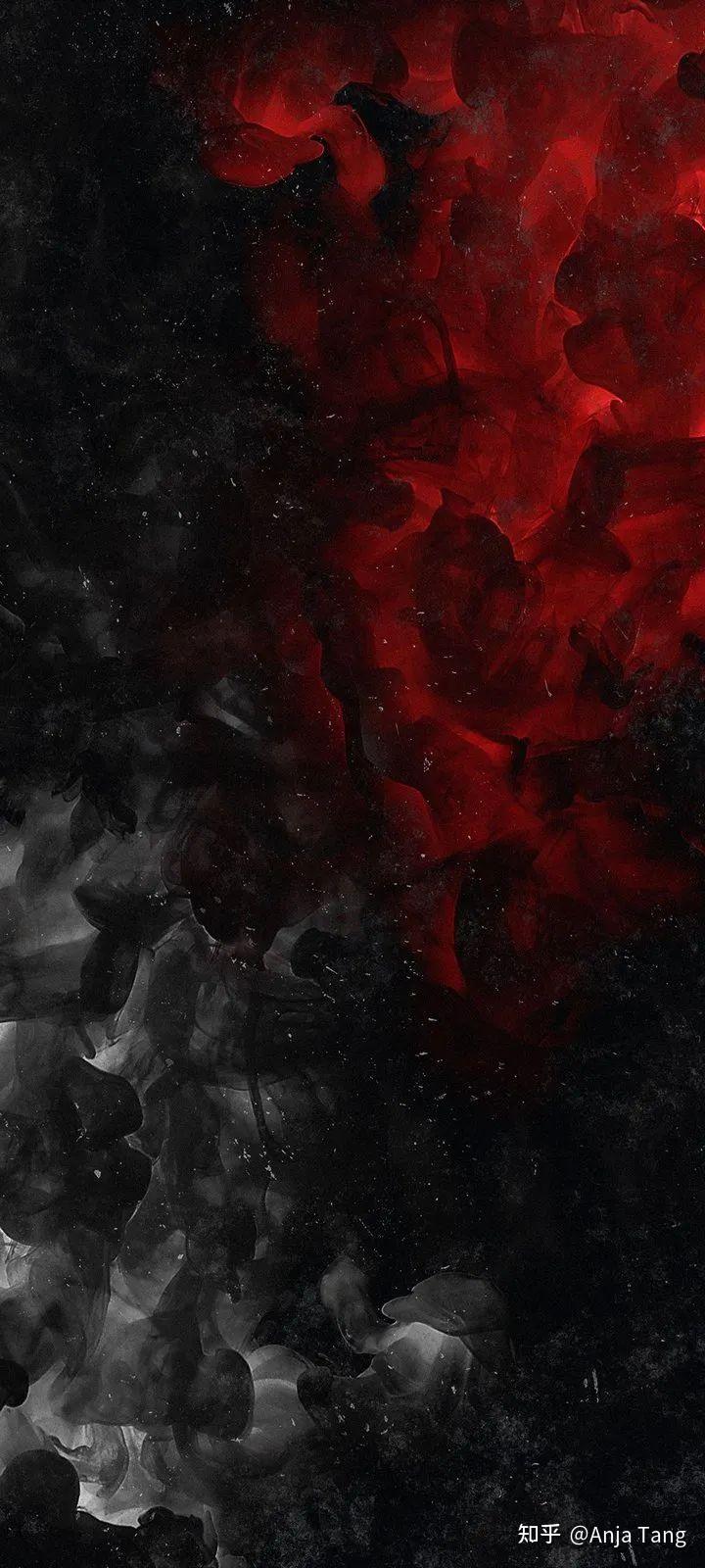 求黑红配色的手机壁纸?