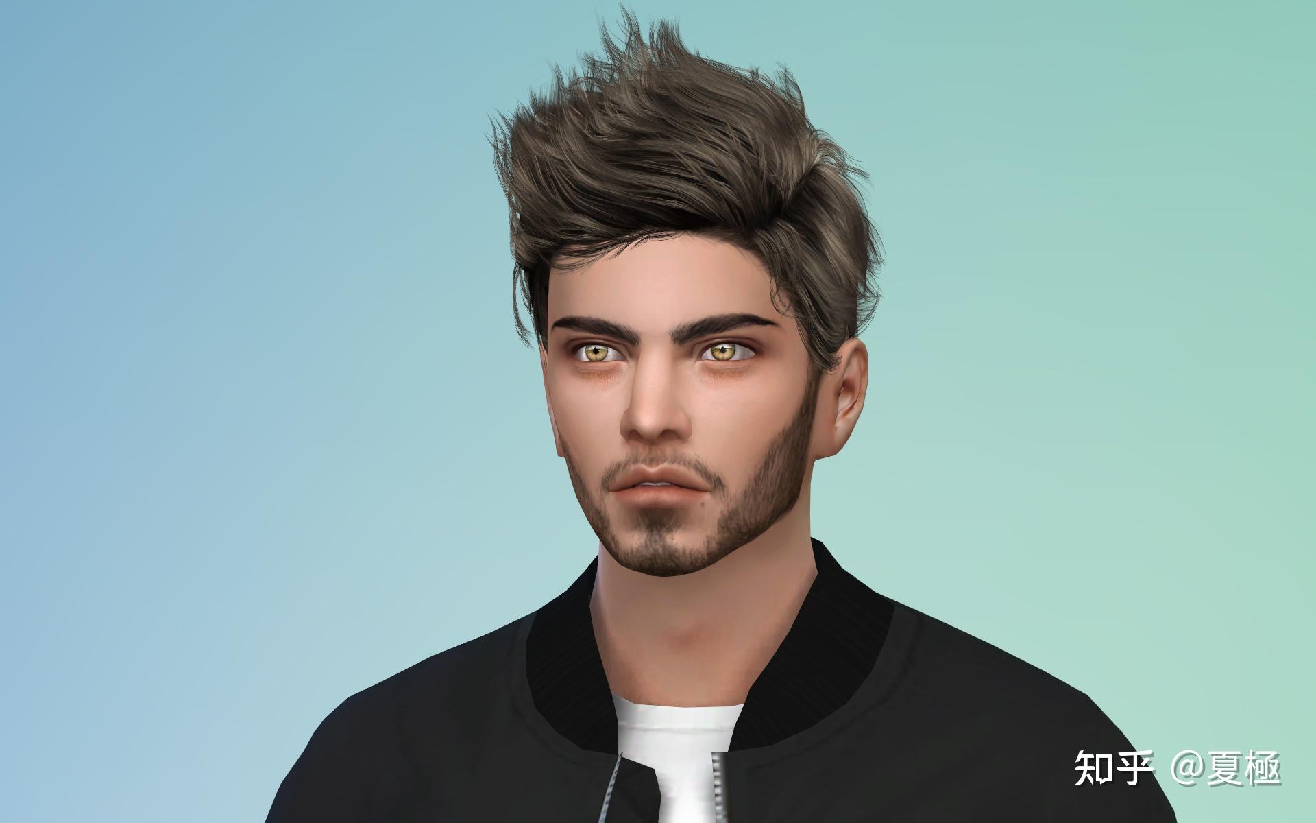 模拟人生4中如何捏出以下风格的脸男性