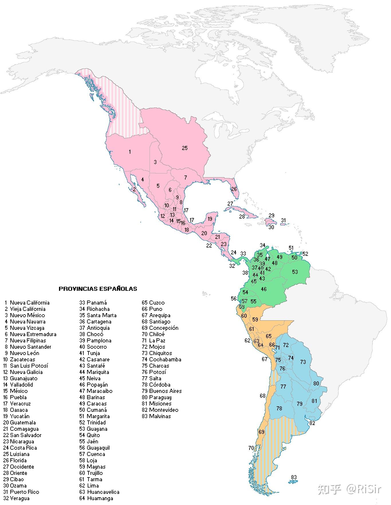 维基上这张1790年的西班牙帝国版图存在地图开疆的成分吗?