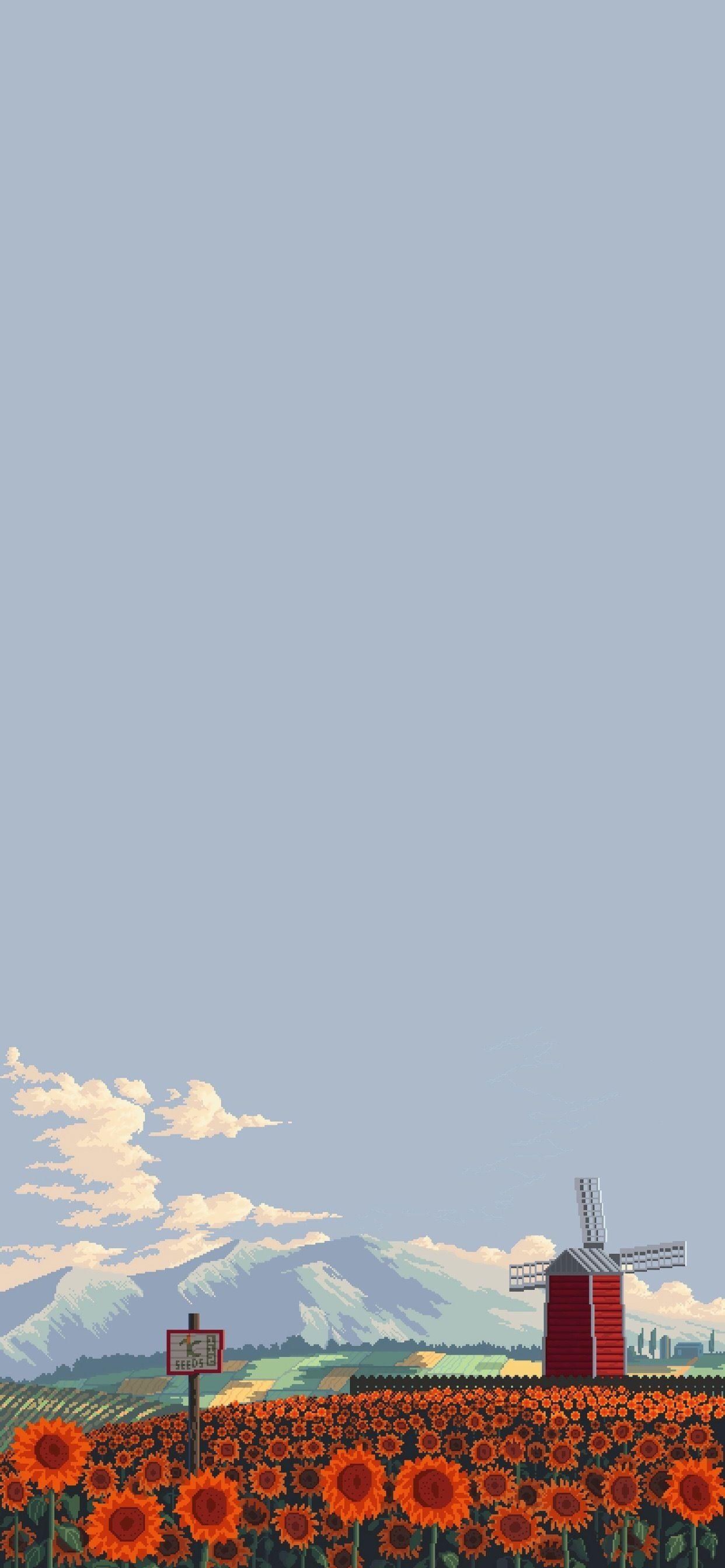 请问大家有没有类似这样的半屏壁纸