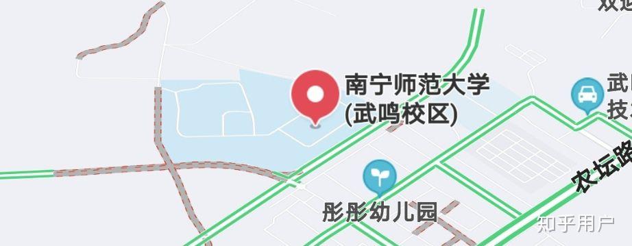 广西民族师范学院地图图片