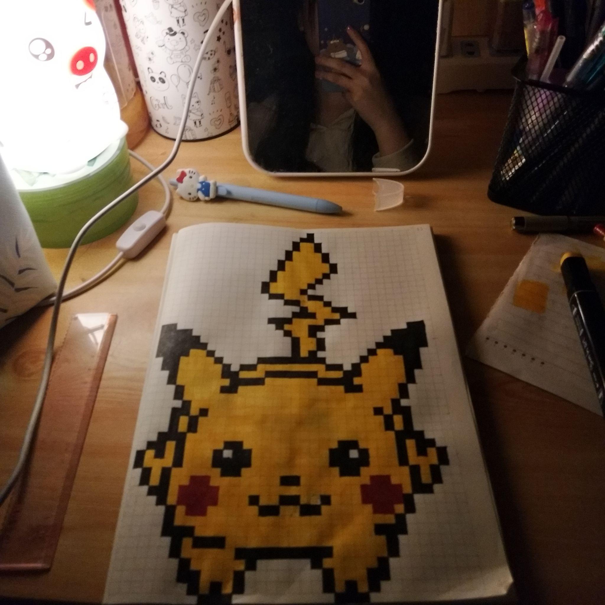 有哪些用方格本画出的简单又好看的图案