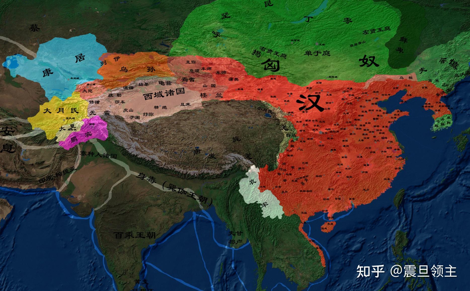 汉朝的面积有多大？ - 知乎