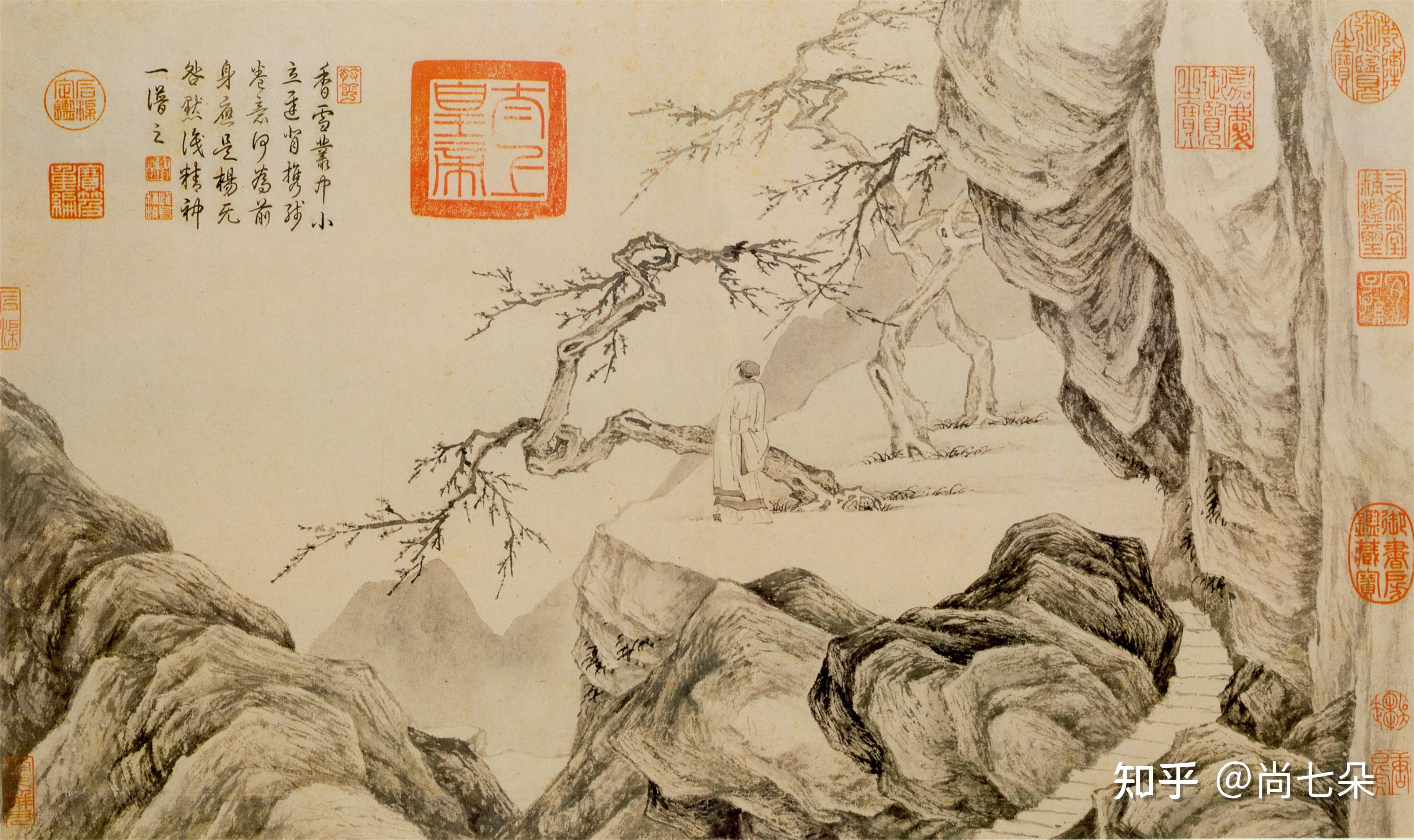 明代唐寅唐伯虎山水人物画古代高清国画图片保存 知乎 