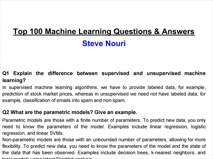  offerrealize top 100 machine learning questions and answers 