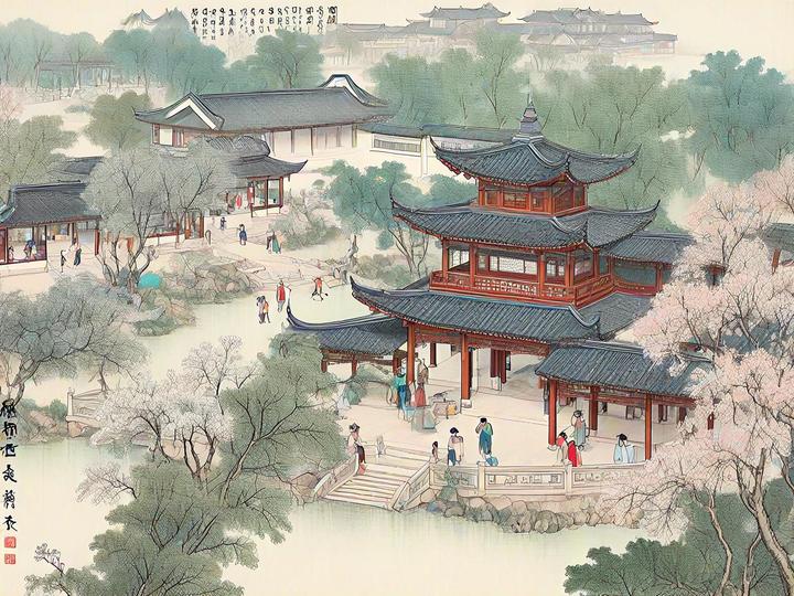 俯瞰古代:古建园林中的百花争艳与人文情怀 - 知乎