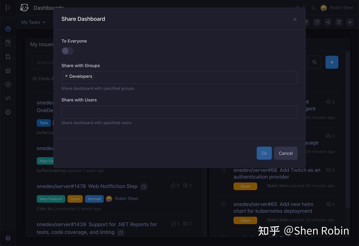 自定义 OneDev Dashboard - 知乎