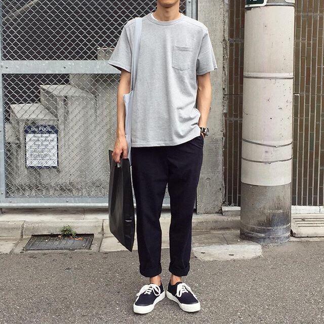 高个子男黑色运动鞋怎么搭配