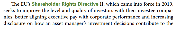 CFA-ESG中EU Shareholder Rights Directive（SRD）提到的active owners是什么？ - 知乎