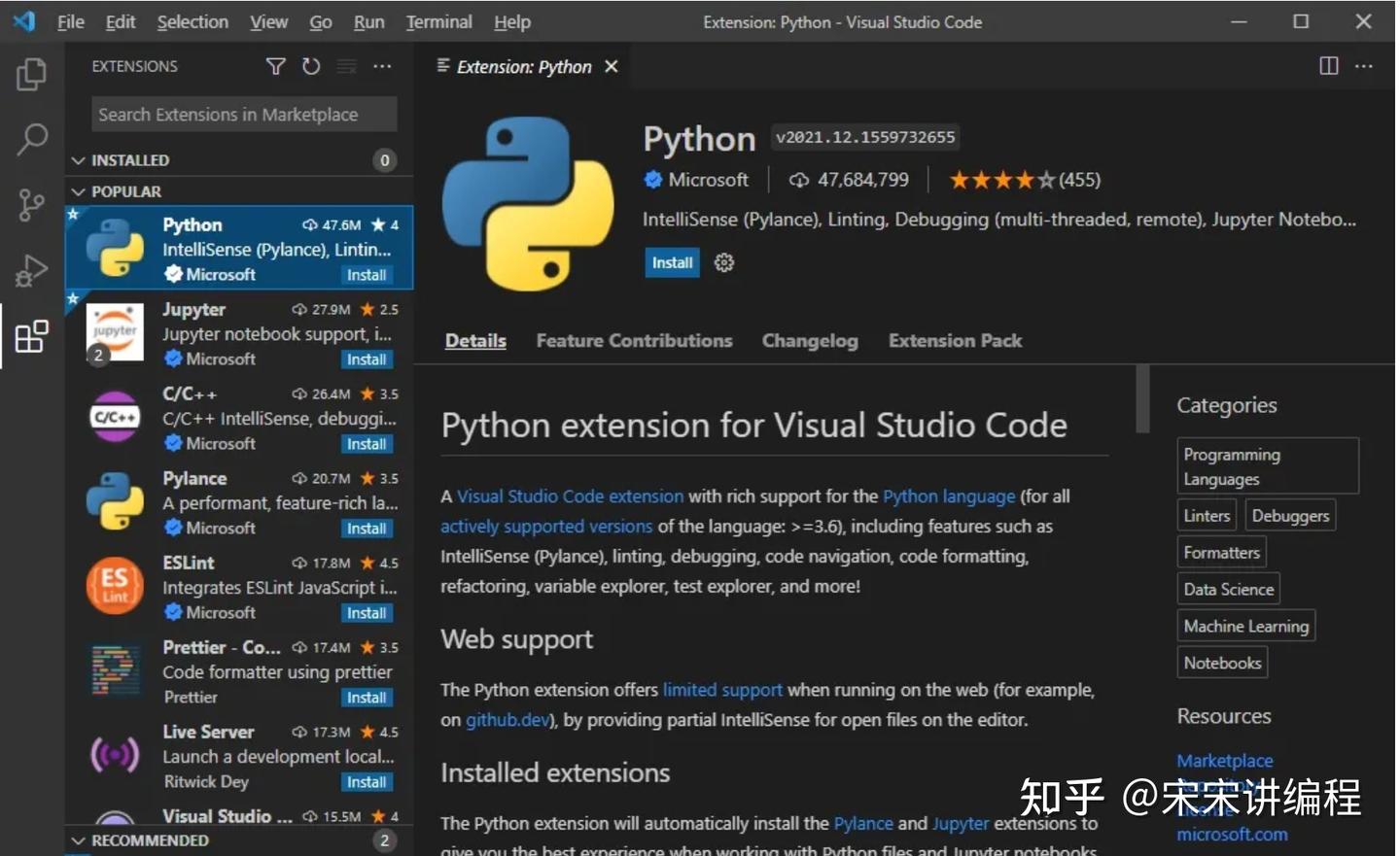 how to install python plugin in visual studio code at... Python基础教程—安装Visual Studio Code及扩展插件 - 知乎