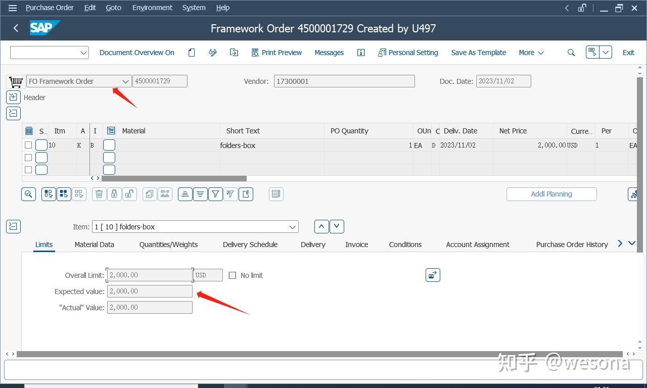 Blanket purchase order 