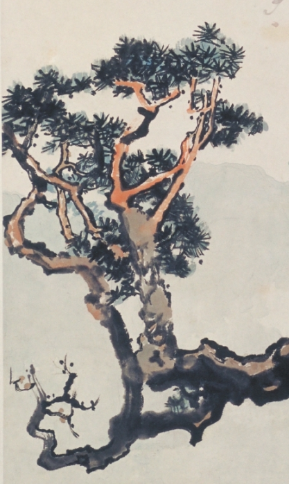 悲鴻 仙鶴圖 徐悲鸿松柏双鹤图轴- 故宫博物院