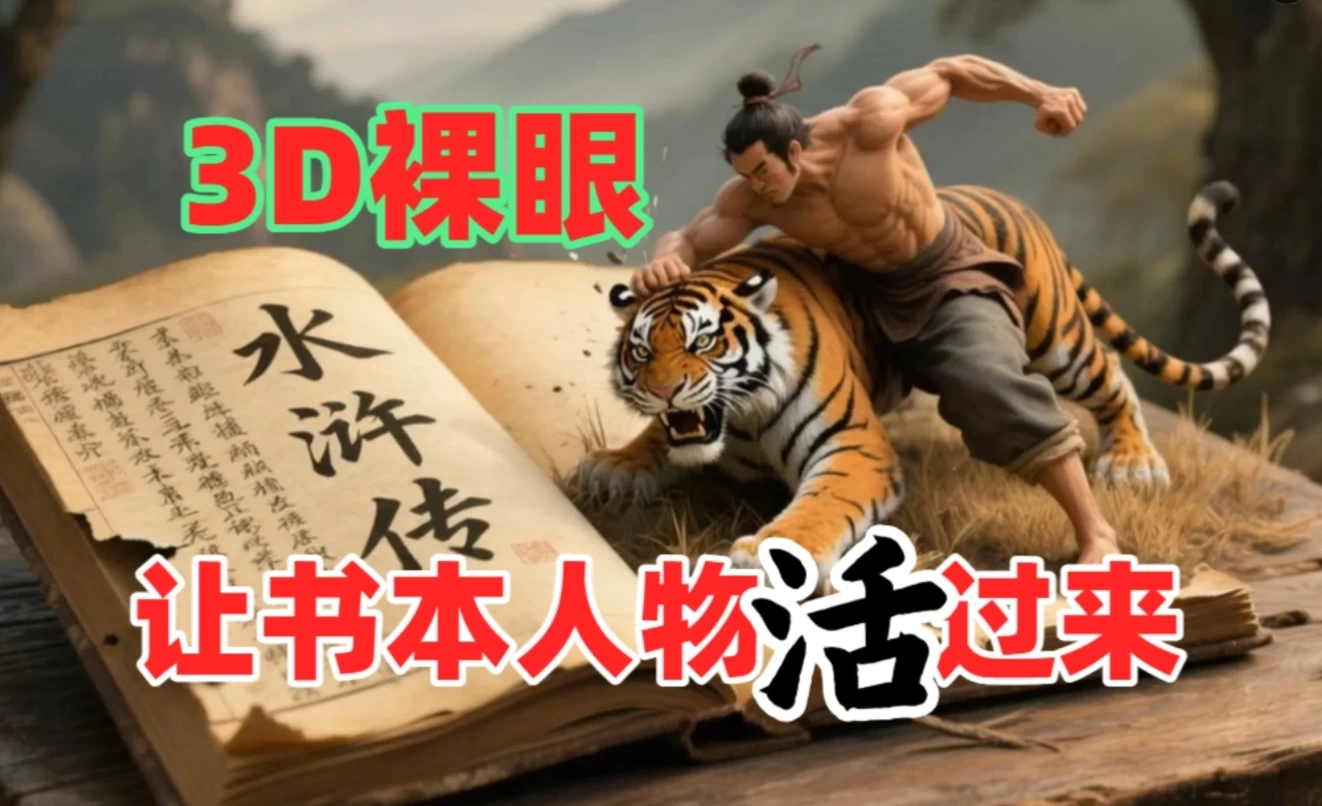 书本人物裸眼3D视频，一条视频收益过千，保姆级教程-俊享空间 | 一站式免费资源社区 - 海量软件 / 源码 / 项目 / 壁纸 / 游戏等免费获取