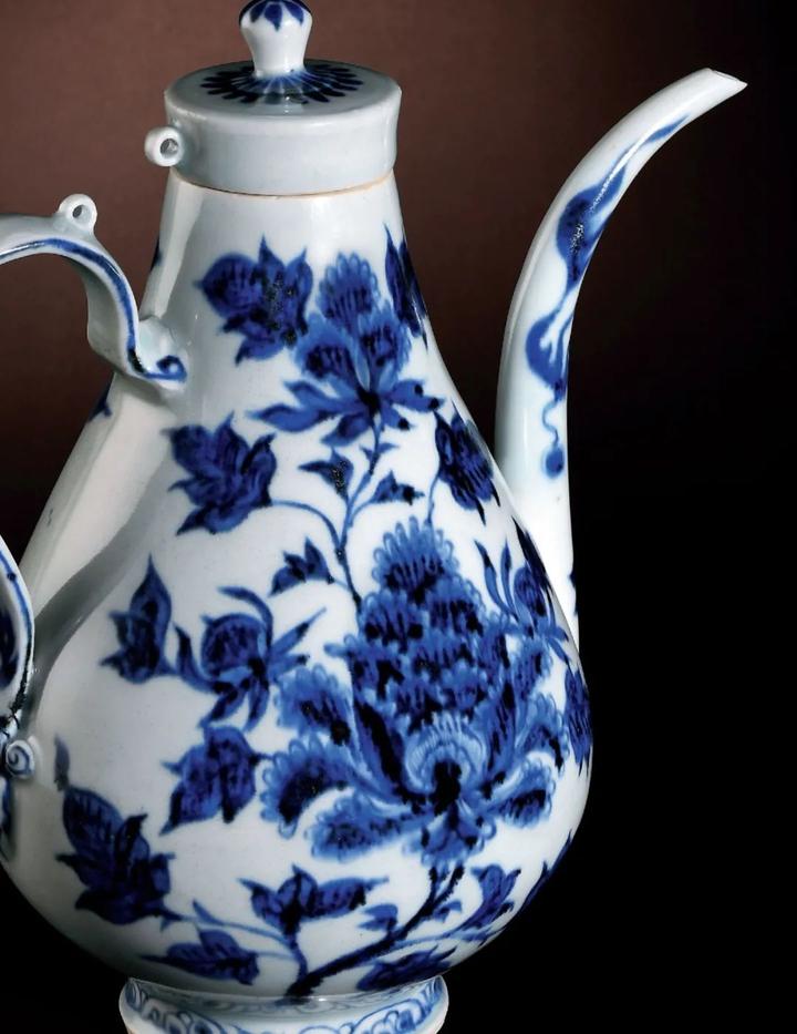 中国明時代早期染付(青花)執壺 明代青花执壶图片素材-新媒体用图设计素材下载-汇图网