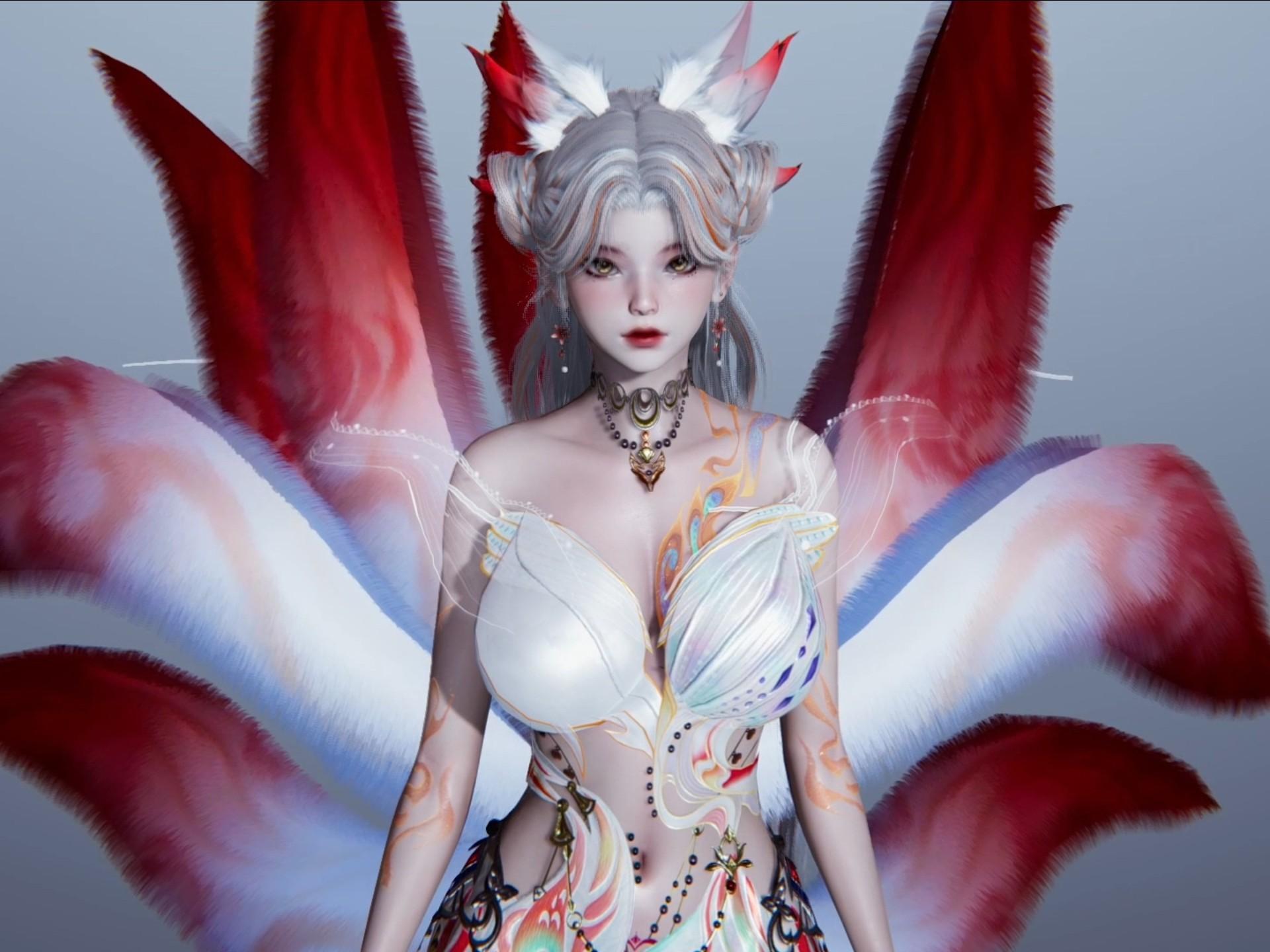 永劫无间 霜雪狐歌 人物捏脸展示