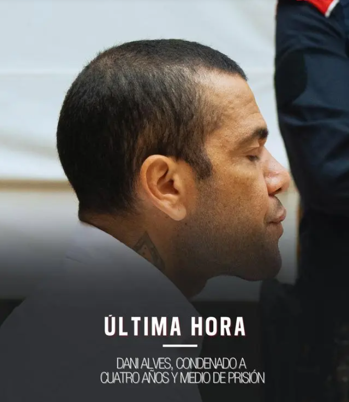 阿尔维斯因强奸罪被判刑4年零6个月5年监管赔款15