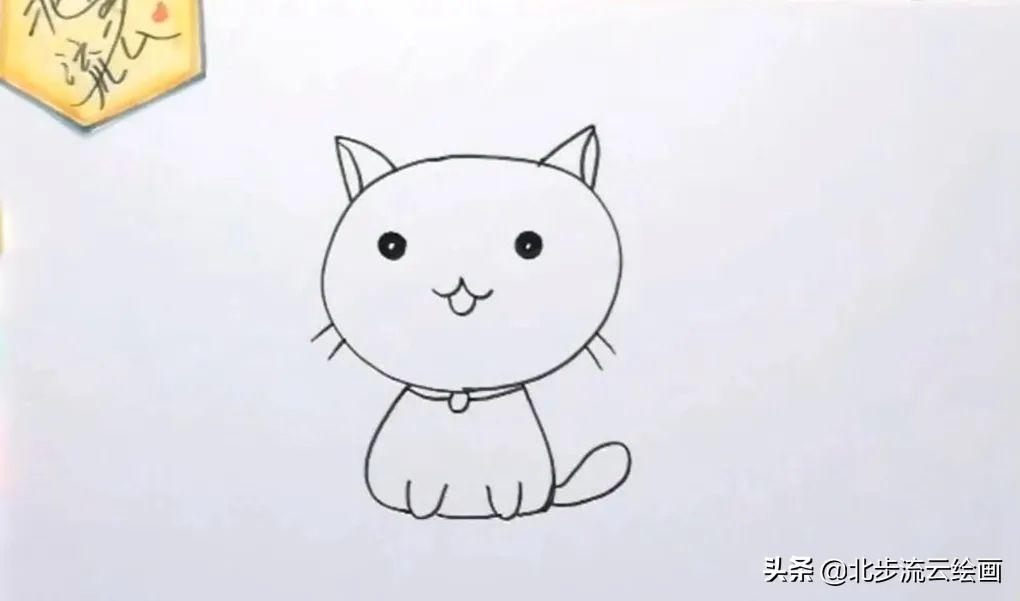 猫的简单画法 简笔画图片