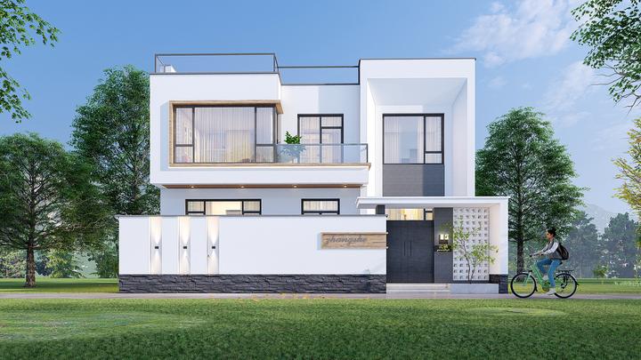 北京昌平丨237㎡极简白色现代别墅,越简越美