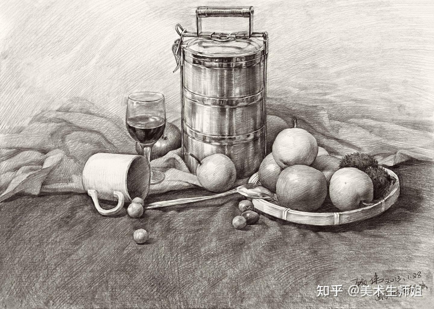 静物素描- 知乎