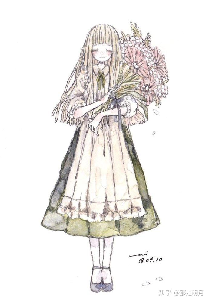 能分享一些酷酷的动漫水彩风的女孩壁纸吗