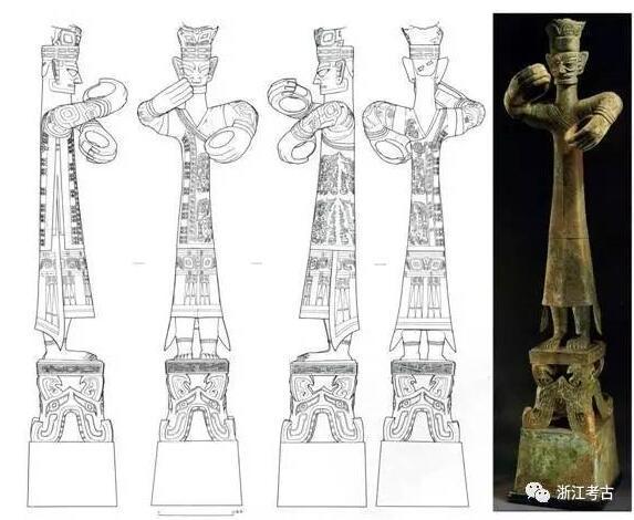 【三星堆】神秘文物探源(2)青铜大立人像拿的是什么、神树与祭坛解析【多图】