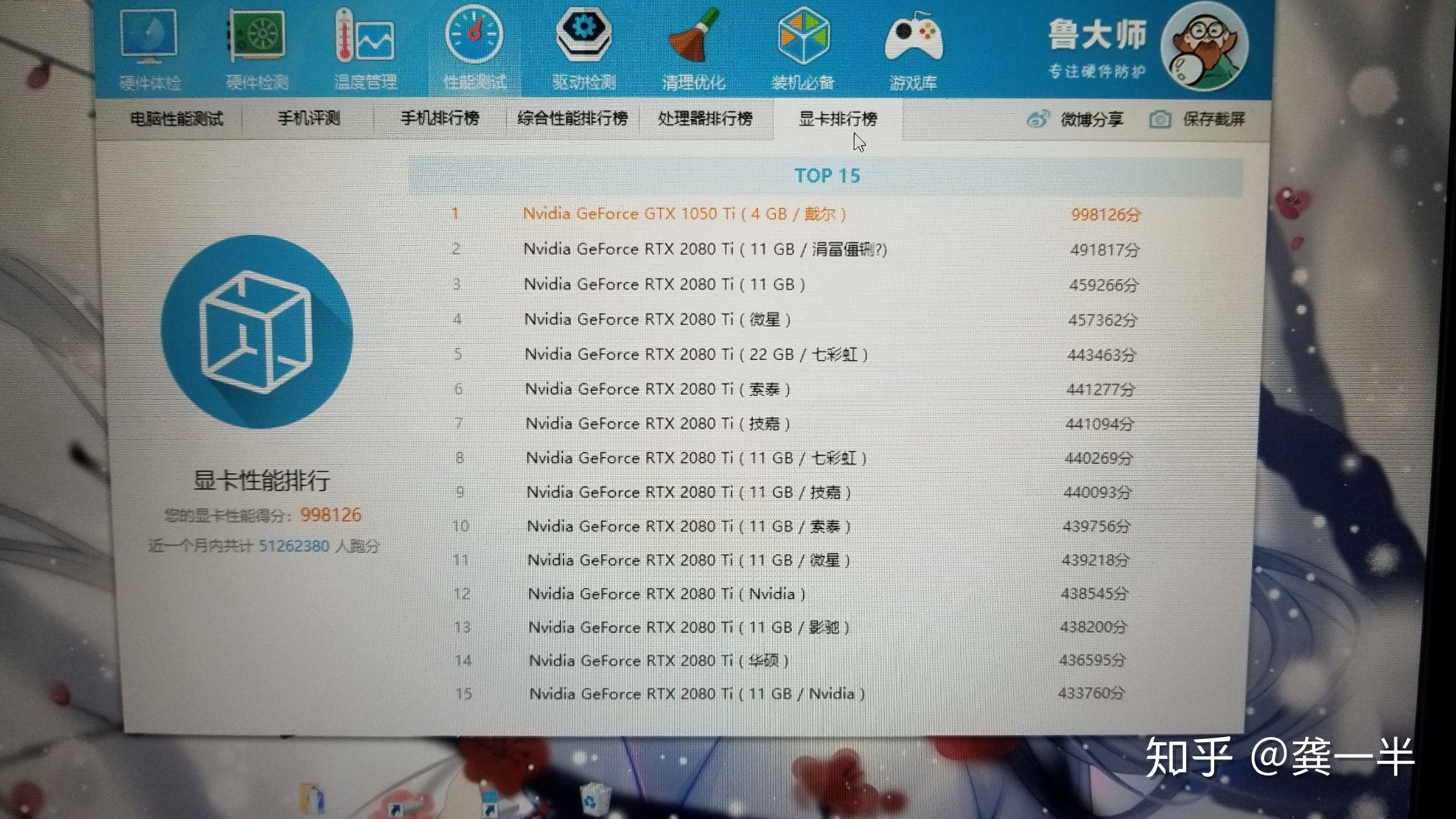 笔记本跑分决定一切吗我戴尔游匣5577跑分21w同学联想y7000跑分31w