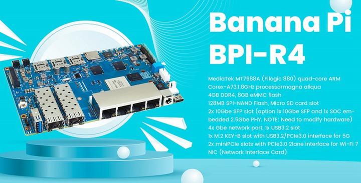 [Banana Pi BPI-R4] RDK 和联发科推出Wi-Fi 7 宽带 CPE 的新硬件参考平台 - 知乎