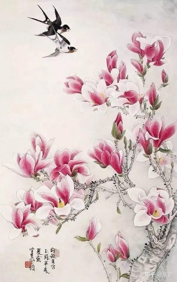 历代名家笔下的玉兰花,美不胜收 - 知乎