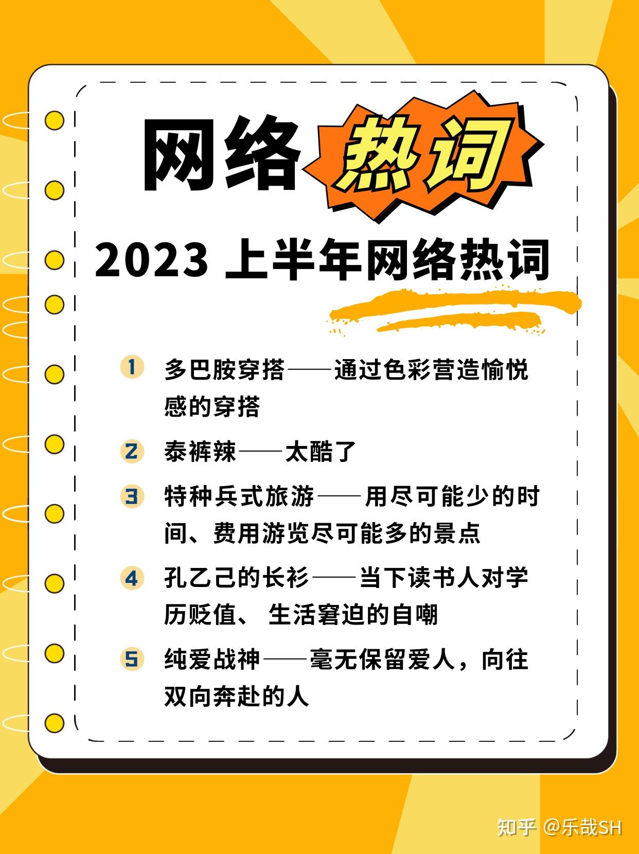 2023网络热词有哪些? - 知乎