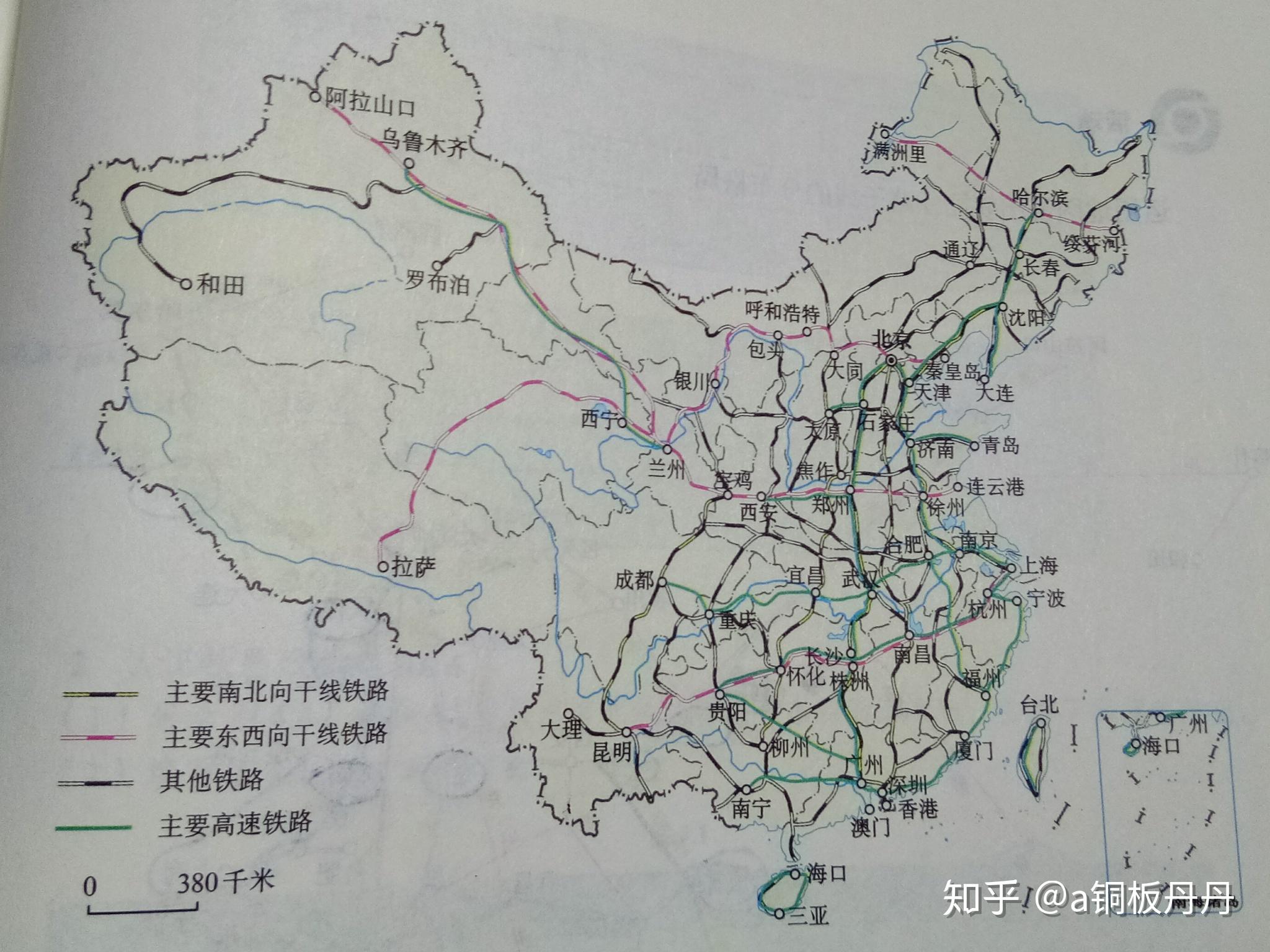 中国铁路干线分布?