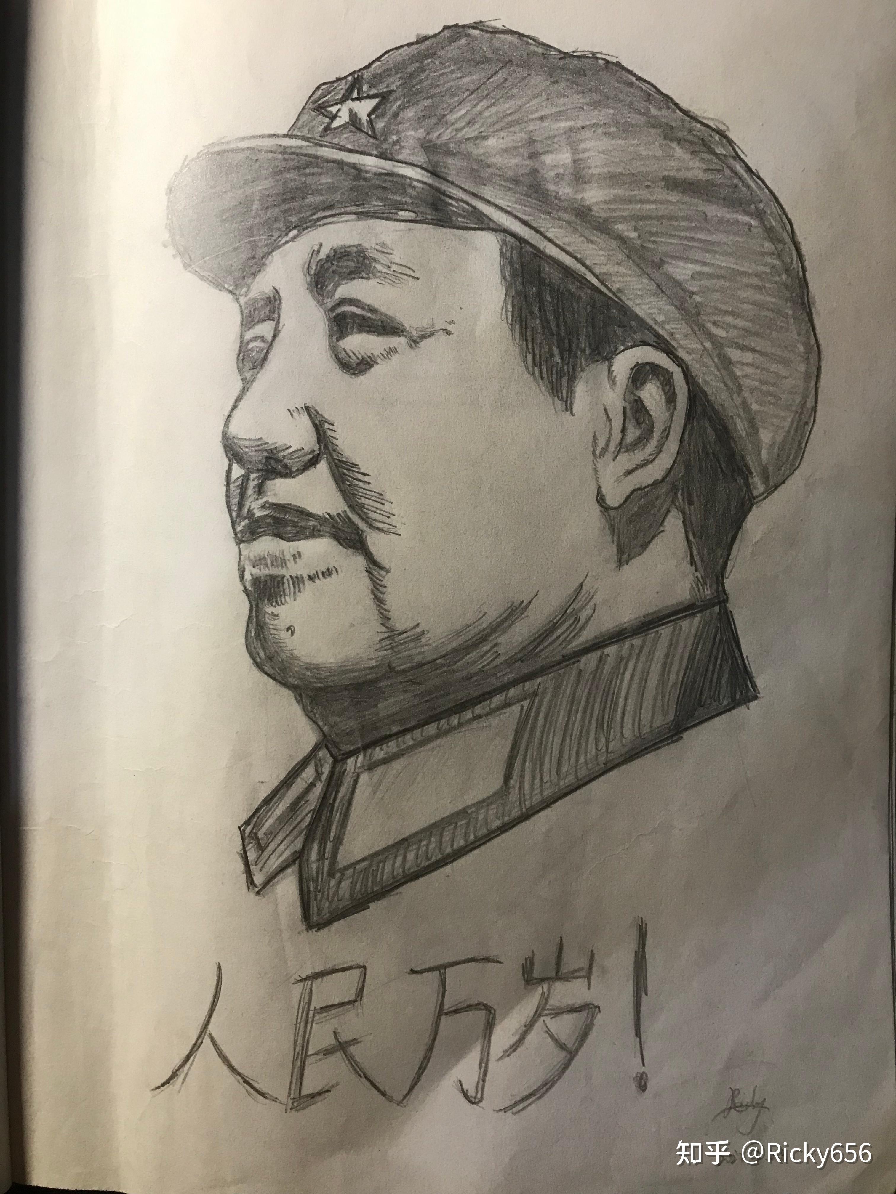 历史英雄素描图片