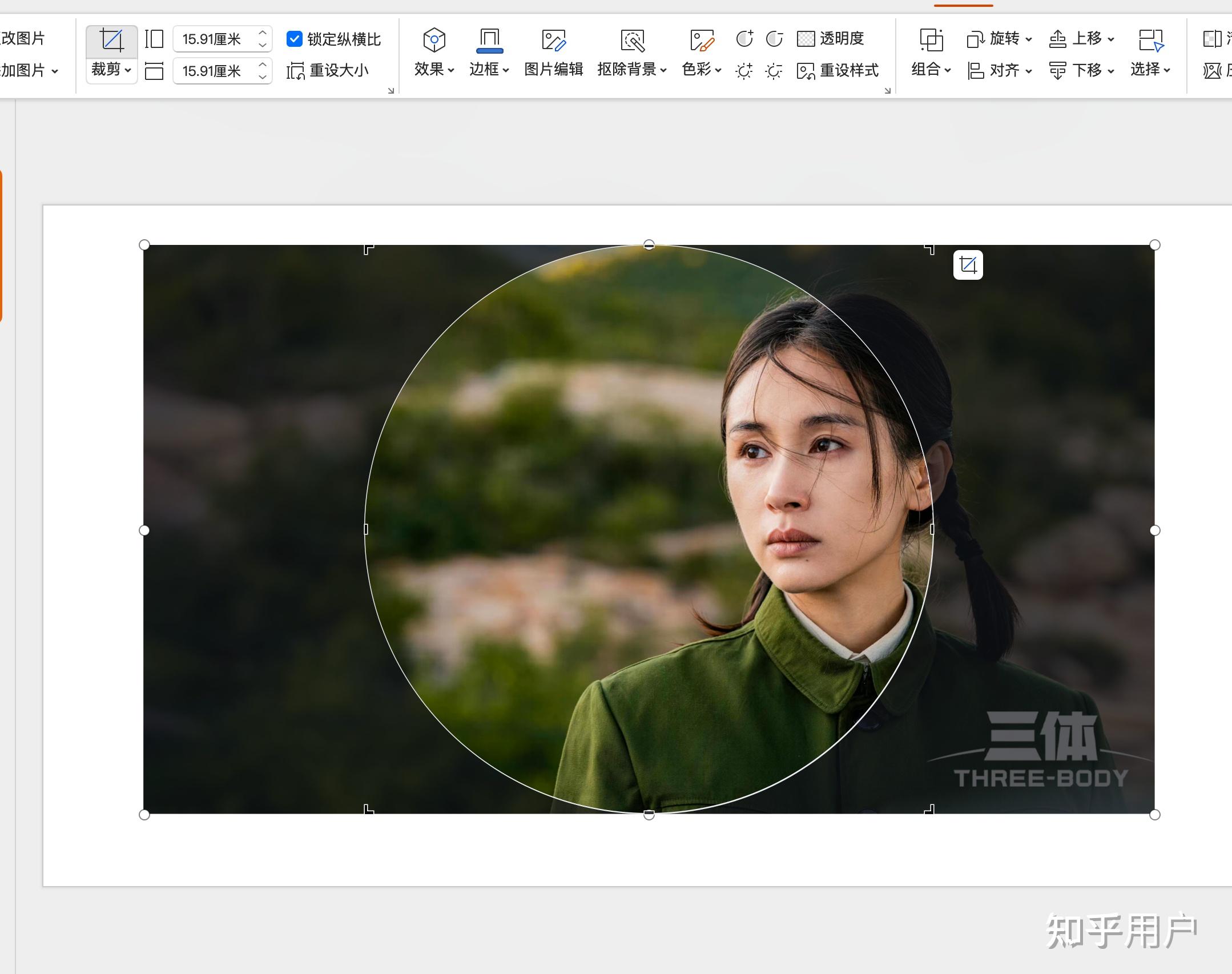 wps ppt如何把图片裁剪成圆形?