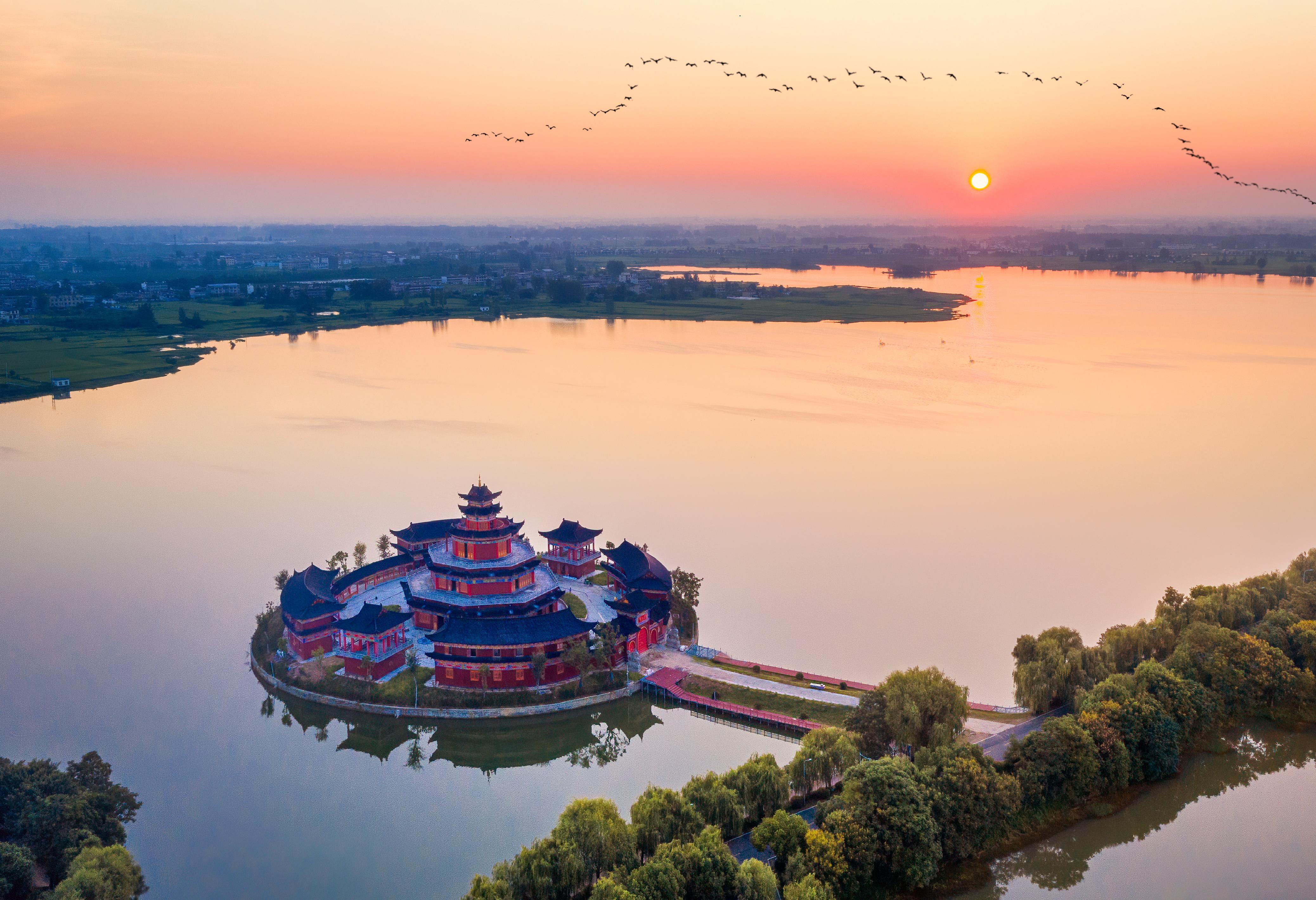 颍上八里河风景区图片