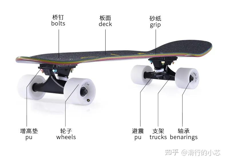 【7类常见滑板选款攻略】初学滑板怎么选？【游龙板/鱼板/双翘板/陆冲板/长板/公路板/漂移板】 - 知乎