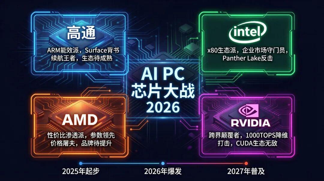 AI PC芯片大战：高通 vs AMD vs Intel，谁主2026 - 知乎