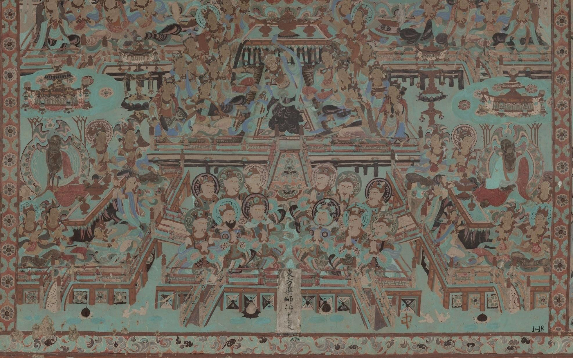 【神游千年，大美敦煌】晚唐-12窟-四壁三铺加屏风画，堂堂大观【高清大图200多幅】 - 知乎