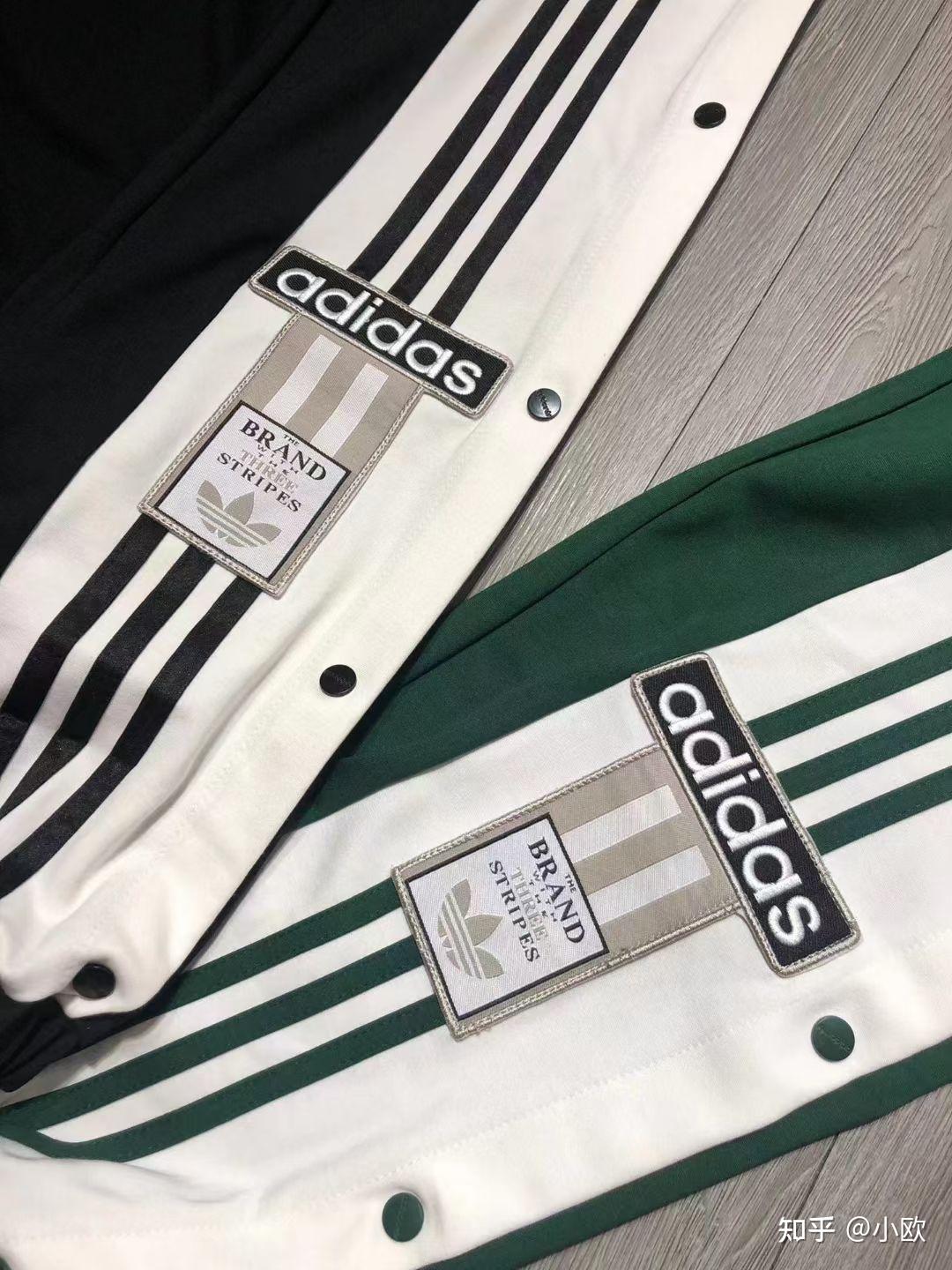 Adidas 束脚排扣裤 标全带吊牌,男女同款,高端货 黑色 灰色 绿色 尺码s m l xl xxl - 知乎