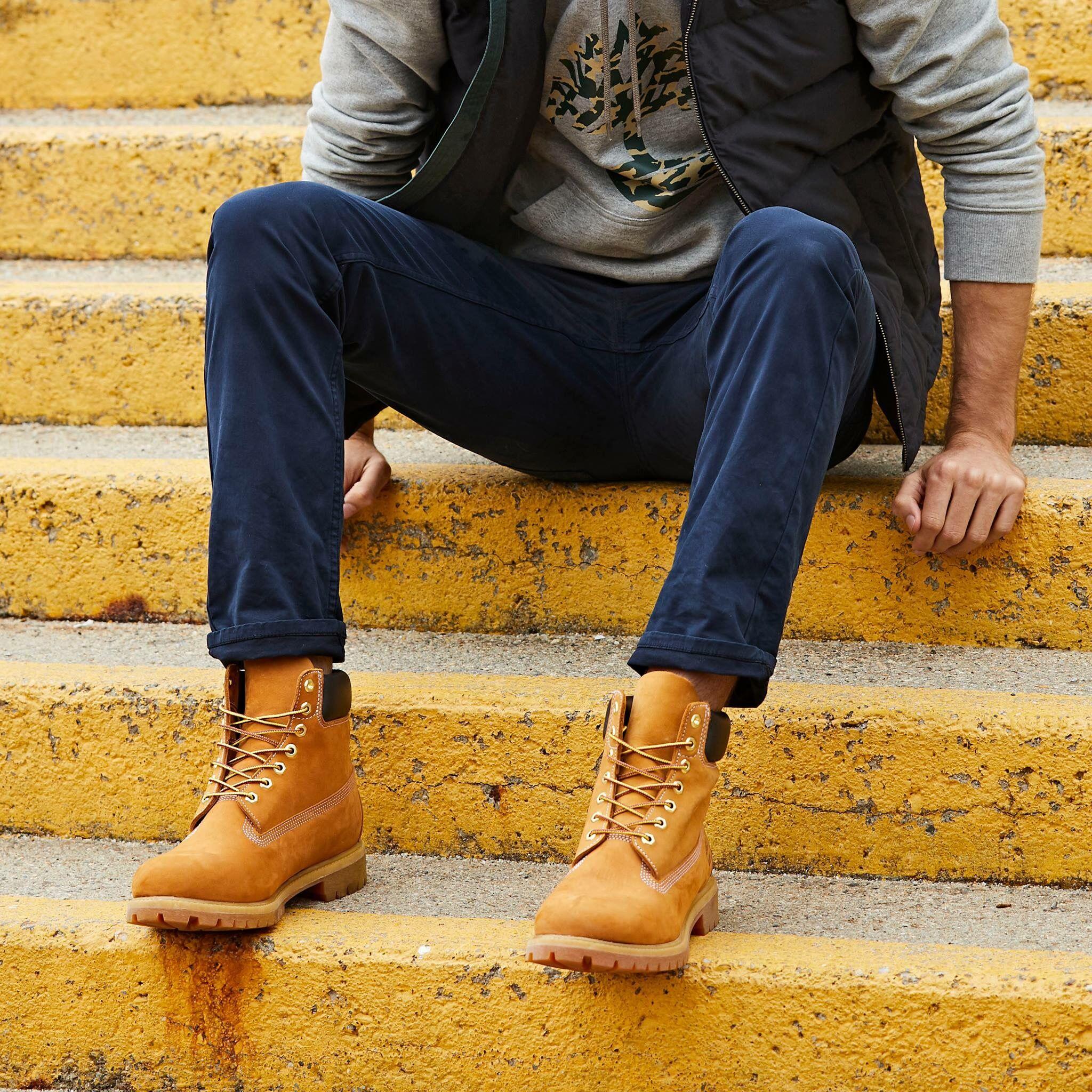 大黄靴配卡其色裤子好看还是黑色好看? - 知乎