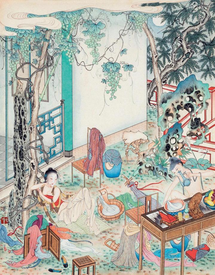 胡也佛的仕女画:细腻笔触下的生命之美 - 知乎
