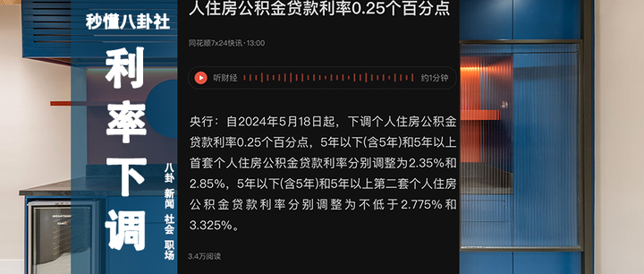 重磅利好！公积金贷款利率下调，50万贷款每月能省这么多！ - 知乎