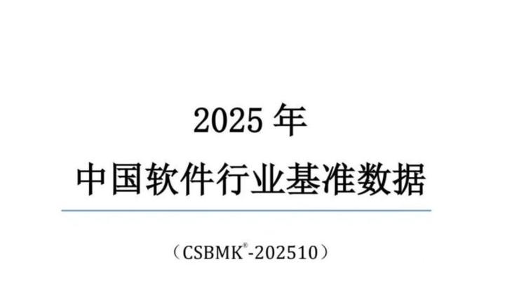 《2025中国软件行业基准数据》正式发布 - 知乎