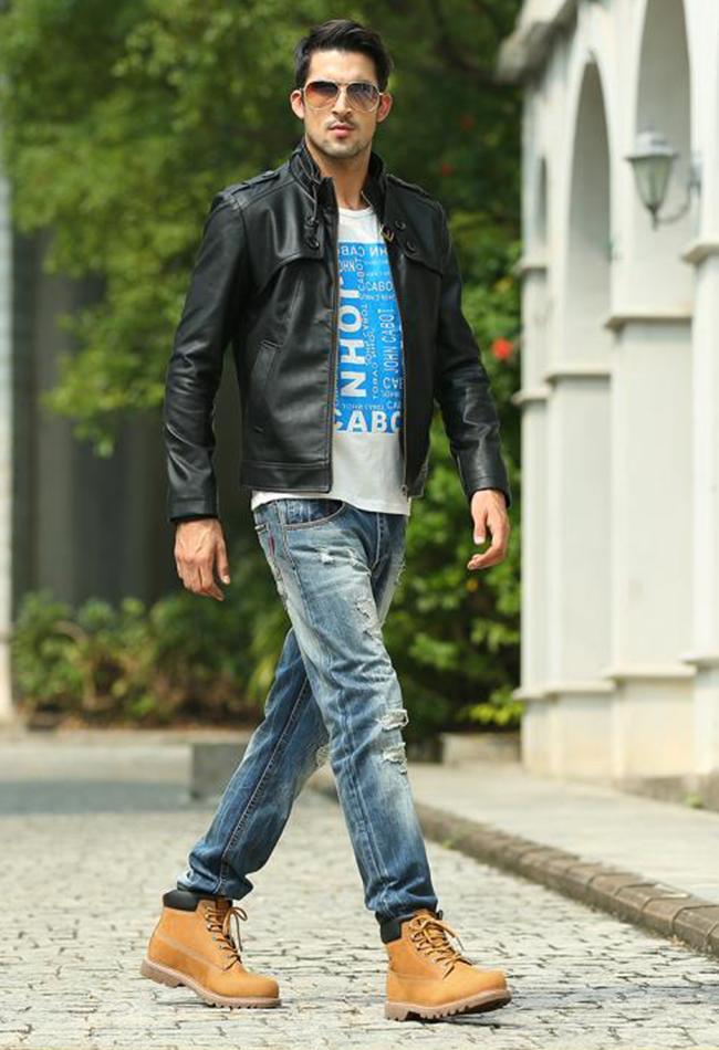 男生马丁靴该怎么搭配裤子?