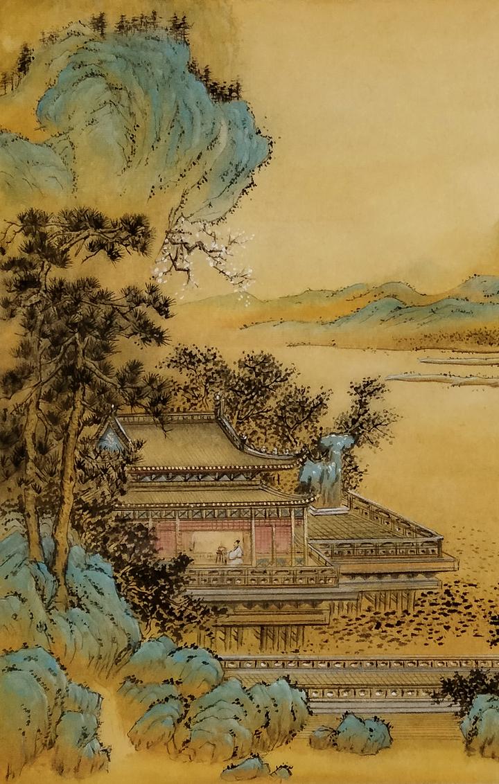 界画寒江---工笔仿古界画《水榭焚香》第二版 - 知乎