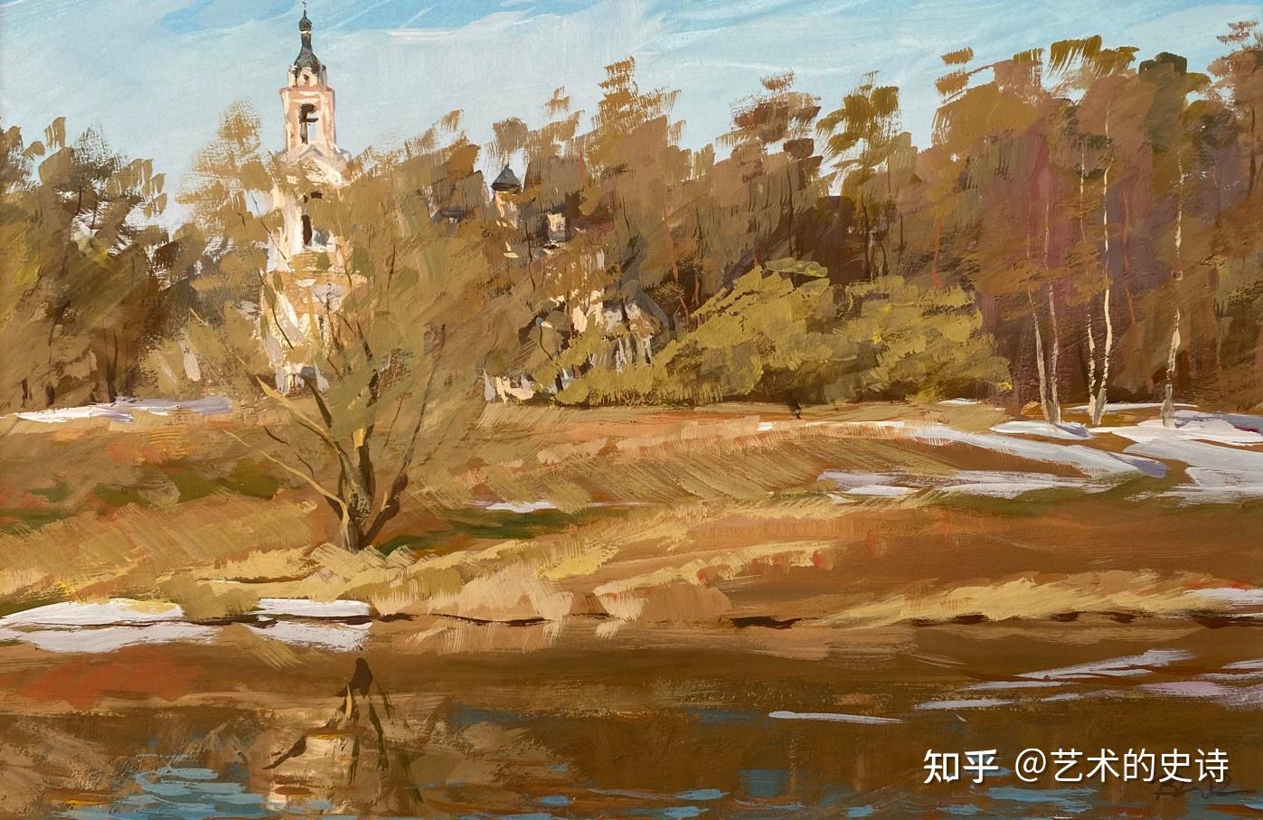 肉質画　風景画 俄罗斯风景画大师瓦伦丁色彩写生精选- 知乎