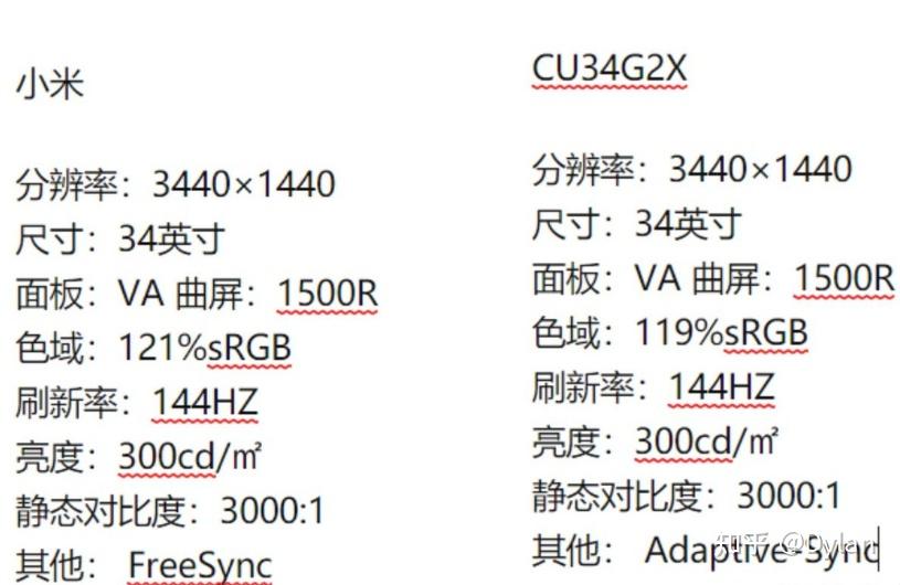 小米34寸带鱼屏参数图片