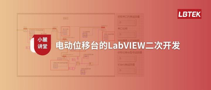 【小麓讲堂】电动位移台的LabVIEW二次开发 - 知乎